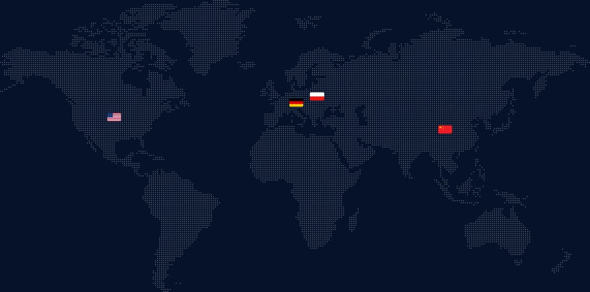 Mapa oddziałów firmy